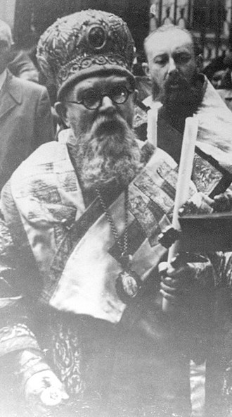 Vladyka Gorazd při paschální bohoslužbě