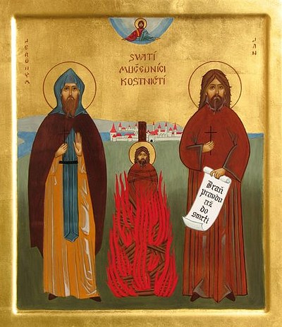 Svatí Jeroným Pražský a Jan Hus